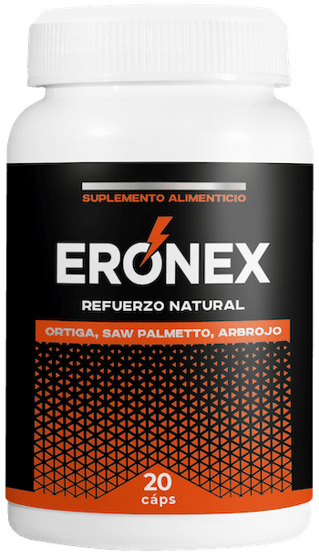 Eronex fórmula 100% natural con Serenoa repens y Urtica dioica — alivio prostático y refuerzo urinario para hombres guatemaltecos