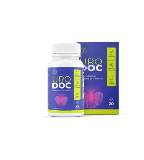 Urodoc complemento prostático fitoterápico 100% natural — apoyo del flujo urinario y la salud prostática del hombre adulto guatemalteco
